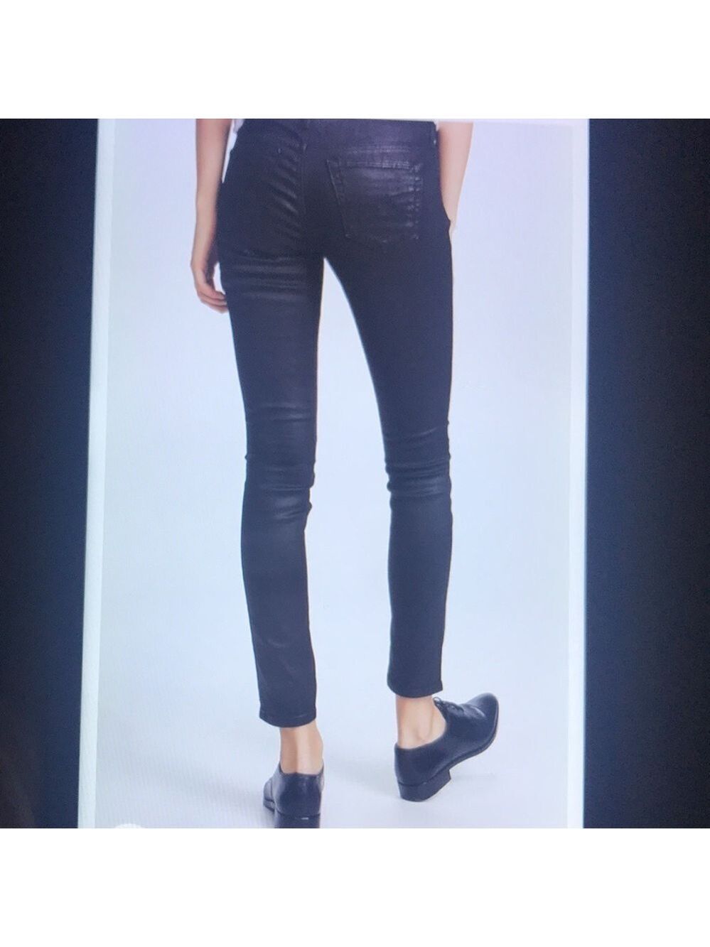 AG Leatherette The Vintage Legging Ankle Jean Size 30R - Picture 2 of 13